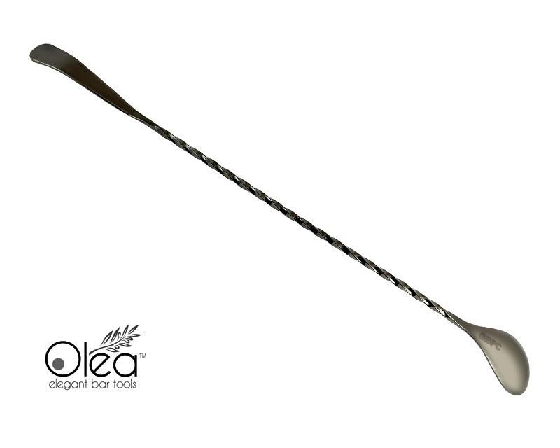 Bar Spoon - Gunmetal Plated - Bent Tip - 30 cm