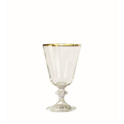 Footed Cocktail Glass (Gold Rim) - Bella