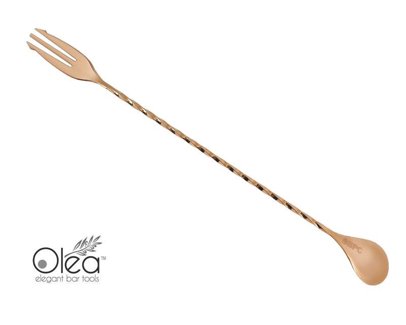 Bar Spoon - Copper Plated - Trident - 30 cm