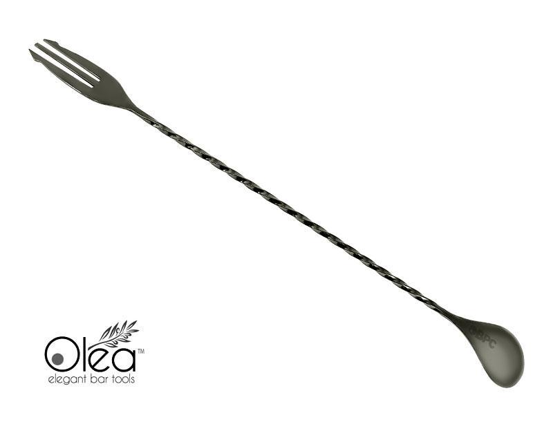 Bar Spoon - Gunmetal Plated - Trident - 40 cm